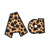 Fun Font Letters Cheetah 4in