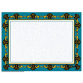 Blue & Gold Ornate Certificate