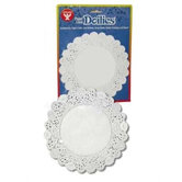 Doilies 4" White Round 100/pkg