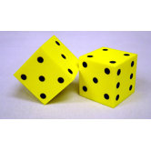 Foam Dice 2 Dot Set Of 2