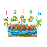 Five Speckled Frogs Flannelboard
