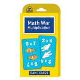 Math War Multiplication Game Cards