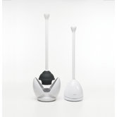 Toilet Plunger & Canister - White