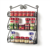 Scroll Spice Rack in Black