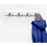 Stratford Coat Rack with 4 Double Hooks