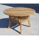 Teakwood Curved Leg Dining Table