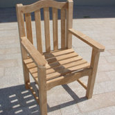 Teakwood Leven Dining Arm Chair