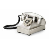 Crosley 302 Classic Brushed Chrome Desk Phone