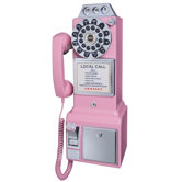 1950's Classic Pay Phone Pink
