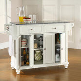 Cambridge Kitchen Island with Granite Top