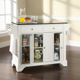 LaFayette Kitchen Island with Granite Top