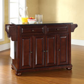 Alexandria Kitchen Island with Granite Top