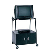 54" High Wide Body TV Cart for 30" TV Monitor with Cabinet