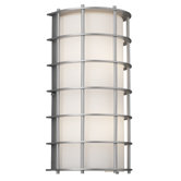Hollywood Hills Outdoor Wall Fixture in Silver Vista - Energy Smart