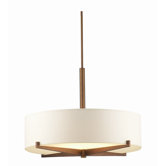 Organic Modern Fisher Island Pendant Shade in Ivory Fabric