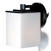 Midnight Square Outdoor Wall Sconce in Black