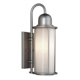 Sausalito Outdoor Wall Lantern in Vista Silver