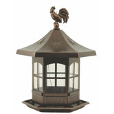 Cupola Bird Feeder in Brown