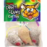 Crazy Claws Mice Catnip Toy