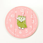 Small Clock with Owl Center "Owl Always Love You"