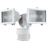 300 Watt Motion Activated Twin Security Light in White