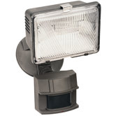 250 Watt Quartz Motion Activated Security Light in Bronze Finish