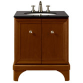 Lutezia Eleganze 28" Bathroom Vanity Set with Stone Top