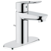 BauLoop Single Handle Centerset Bathroom Faucet with Drain Escutcheon