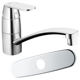 Eurosmart Cosmopolitan Single Handle Single Hole Swivel Kitchen Faucet with Spout with Watercare