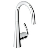 Ladylux Pro Single Handle Single Hole Kitchen Faucet with Watercare and Lever Handle