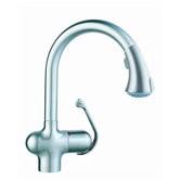 One Handle Single Hole Hot Water Dispenser Kitchen Faucet with Watercare