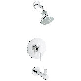 Concetto Pressure Balance Valve Bathroom Combination