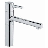 Essence Low Profile Single Handle Single Hole Kitchen Faucet with Pull Out Spray