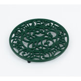 Octopus and Fish Trivet in Green