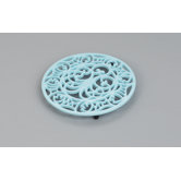 Octopus and Fish Trivet in Pale Blue