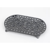 Large Oval Trivet in Graphite