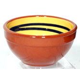 Terracotta Pudding Bowl in Yellow / Green (Set of 2)