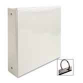 View Binder, w/ 2 Inside Pockets, 2" Capacity, White
