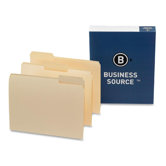 Top Tab File Folder, Letter, 1/3 Tab Cut, Assorted Position, Manila, 100 per Box