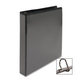 D-Ring View Binder, 1" Capacity, 11x8-1/2", Black