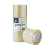 Packaging Tape,w/Hot Melt Adhesive,3"Core,2"x55 Yr.,6 per Pack,Clear