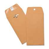 Hvy-duty Clasp Envelopes,3-1/8"x5-1/2",100 per Box,Brown Kraft