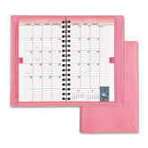 Planner,Wirebound,2PPM,3 -1/2"x6-1/2",Vinyl Cover/Pink, 2012