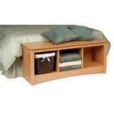 Sonoma Wood Storage Bedroom Bench