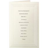 Embossed Invitation Cards, Ivory