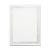 Parchment Certificates, 11"x8-1/2", 12/PK, Silver Flourish