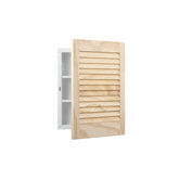 Basic Louver Single Molded Recessed Cabinet