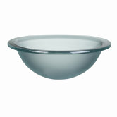 Translucence Round 12mm Glass Undermount Bathroom Sink