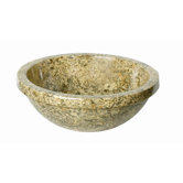 A Perfect Chisel Round Marble Vessel Bathroom Sink
