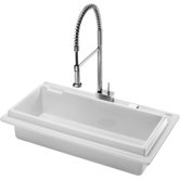 Starck K Flush Mount Kitchen Sink in White Alpin